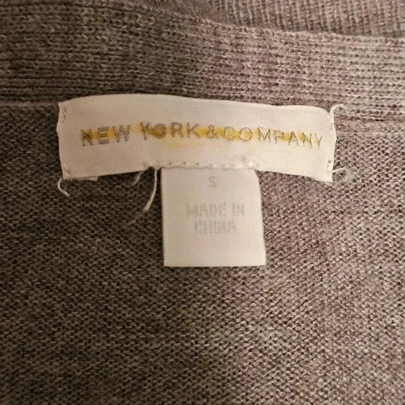 New York and company grey cardigan sweater - Picture 3 of 3